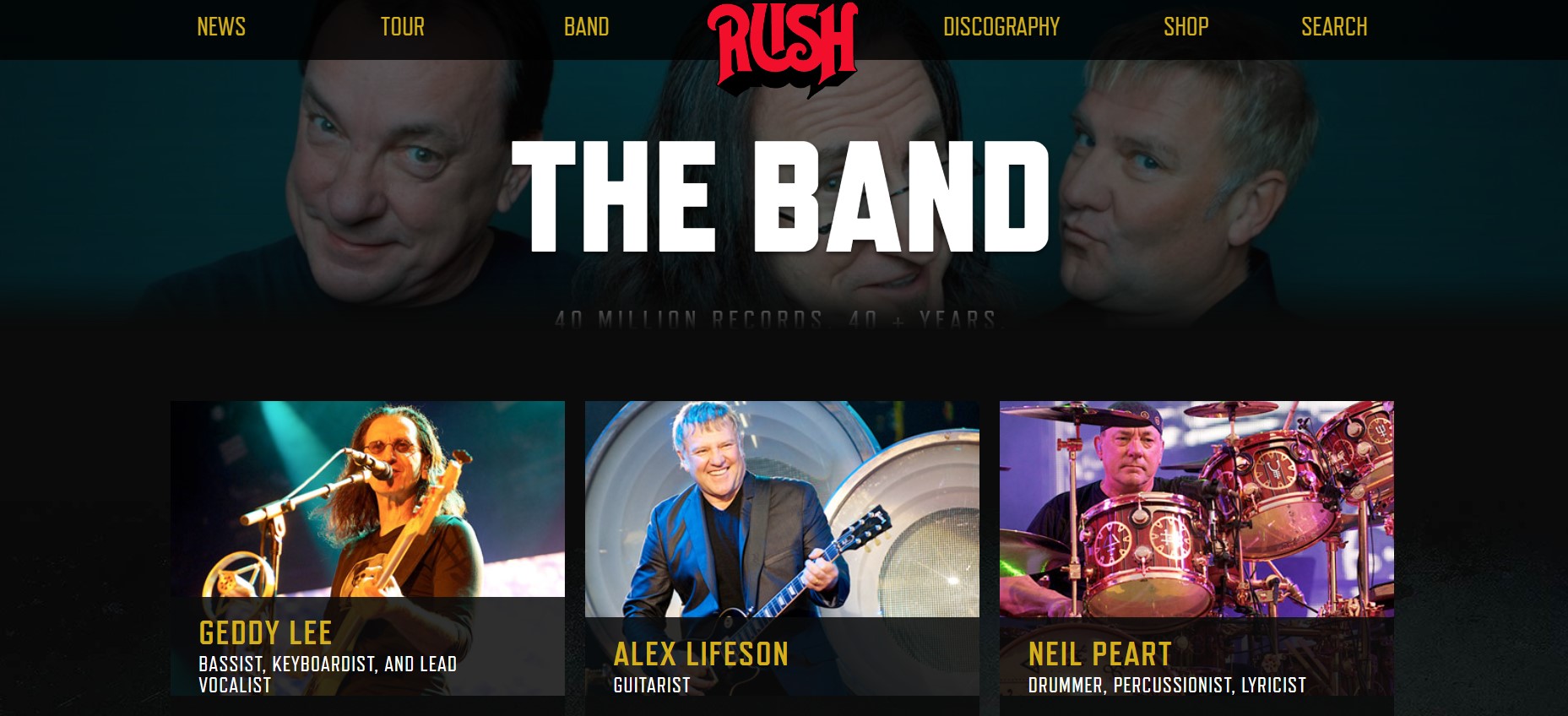 Screenshot Website Rush