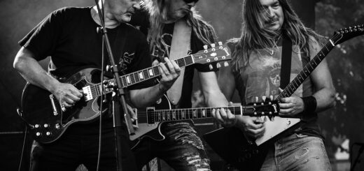 Rockband auf der Bühne