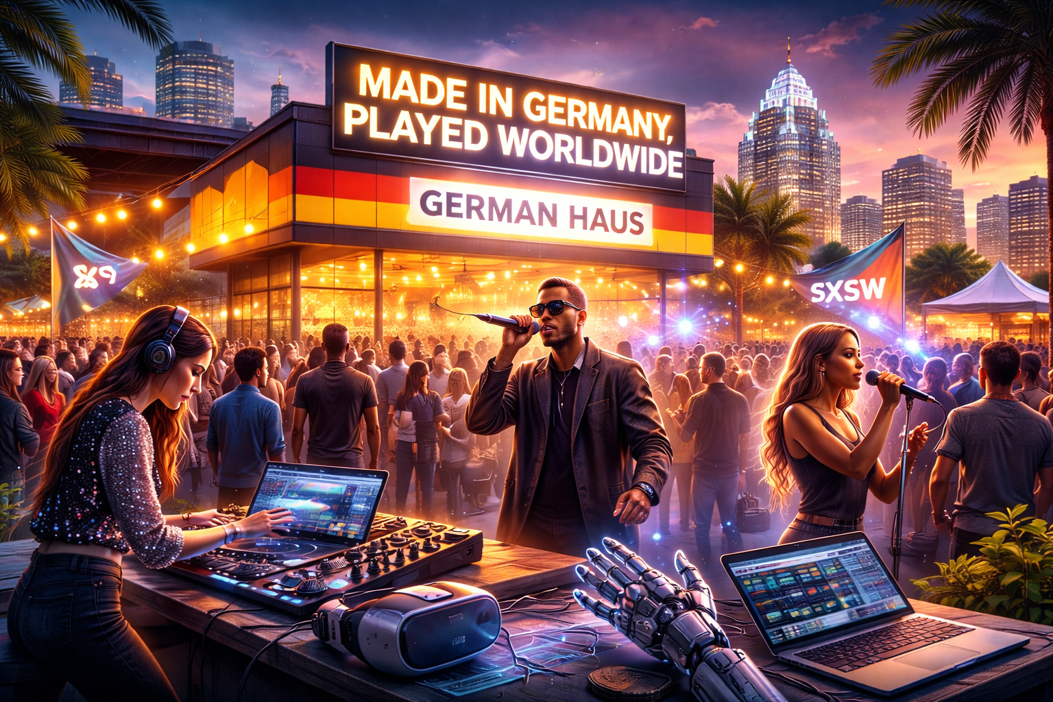 Symbolbild German House auf der SXSW in Texas