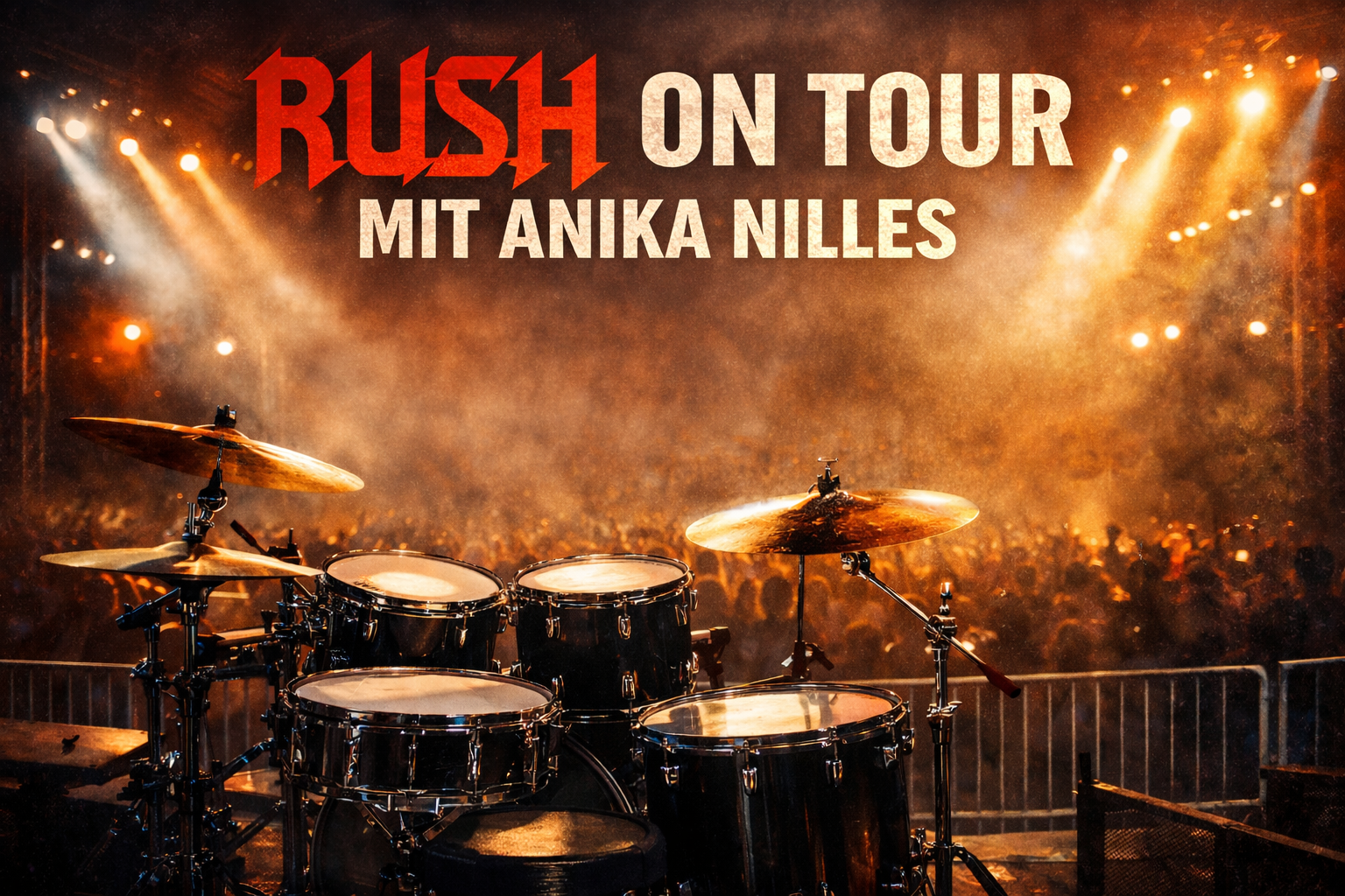 Bild von Konzertbühne, Schlagzeug